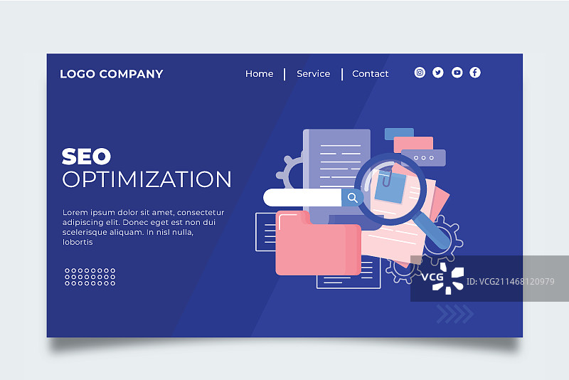 SEO着陆页图片素材