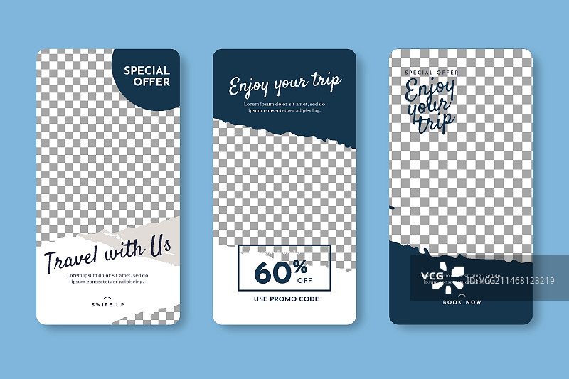 旅行促销Instagram快拍合集图片素材