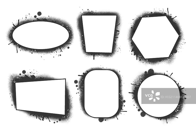 手绘涂鸦模板框架元素合集图片素材