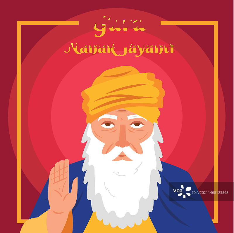 锡克教宗师纳anak诞辰头像图片素材