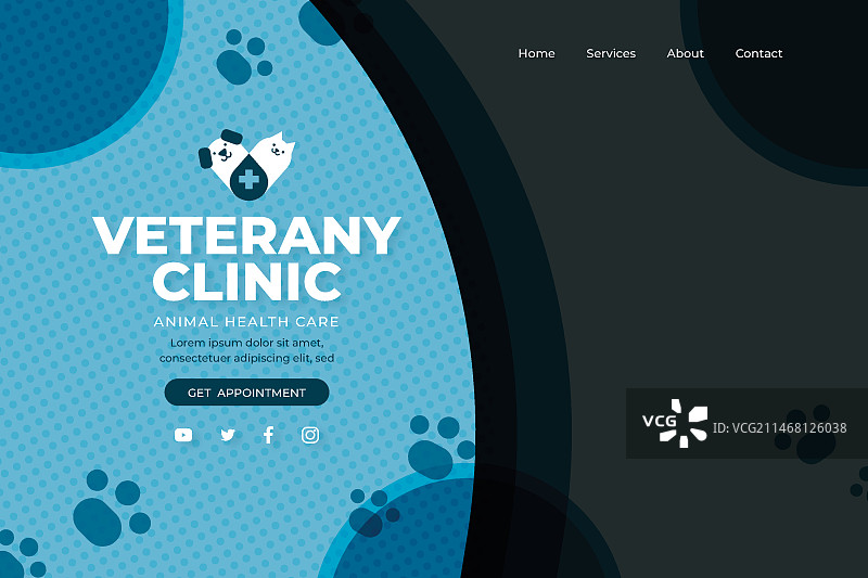 兽医登录页图片素材