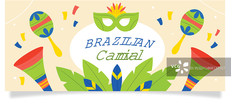 巴西狂欢节横幅图片素材