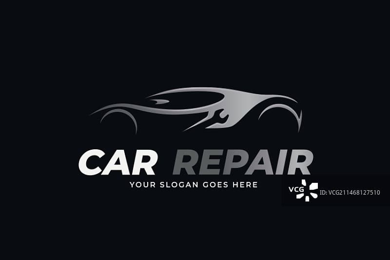 渐变汽车服务logo图片素材