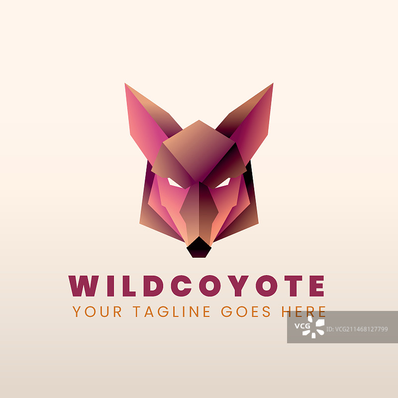 郊狼品牌标志模板图片素材