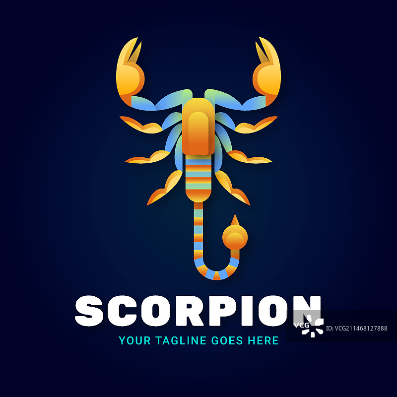 蝎子品牌标志模板图片素材
