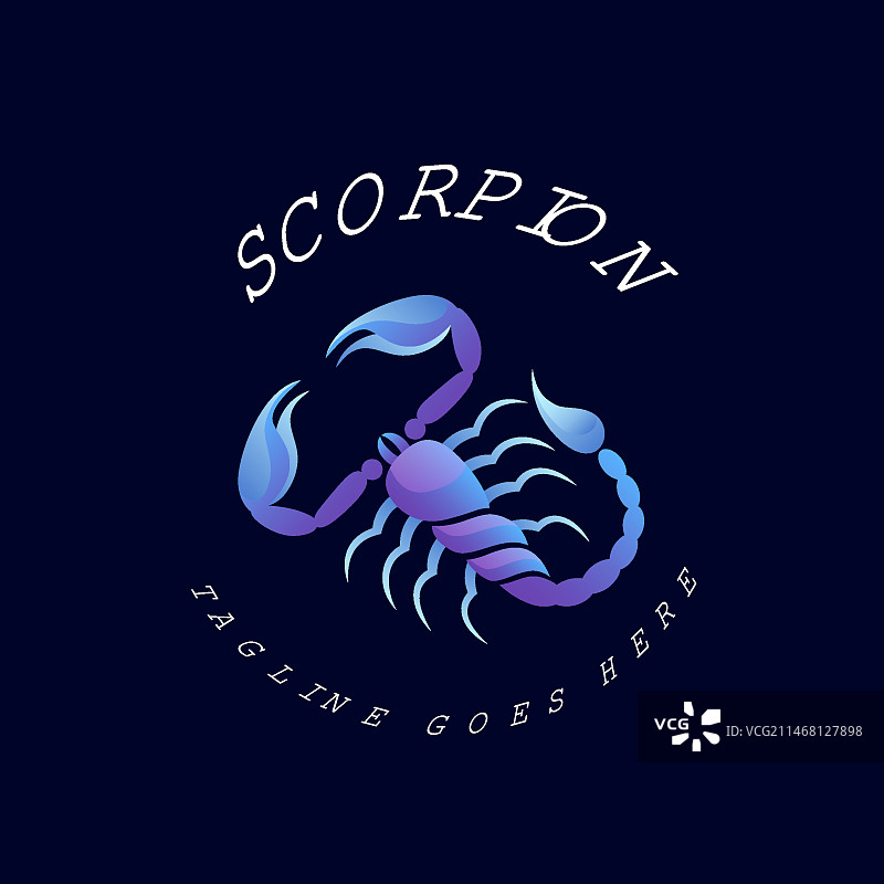 蝎子品牌标志模板图片素材