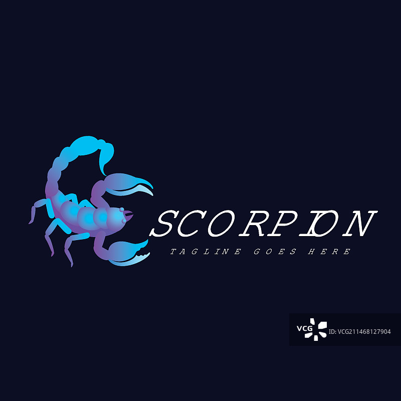 蝎子品牌标志模板图片素材