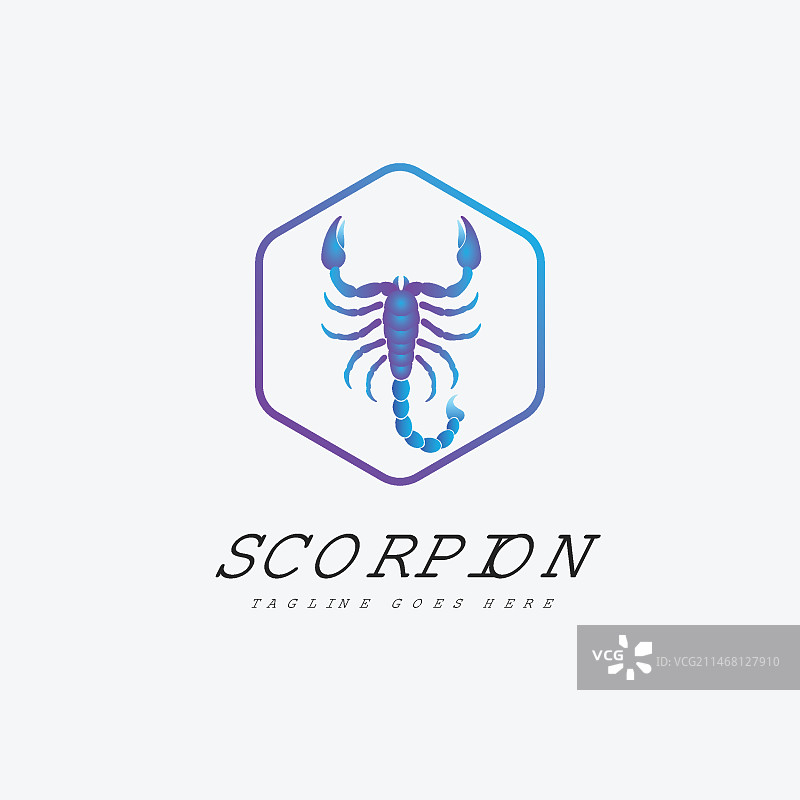 蝎子品牌标志模板图片素材