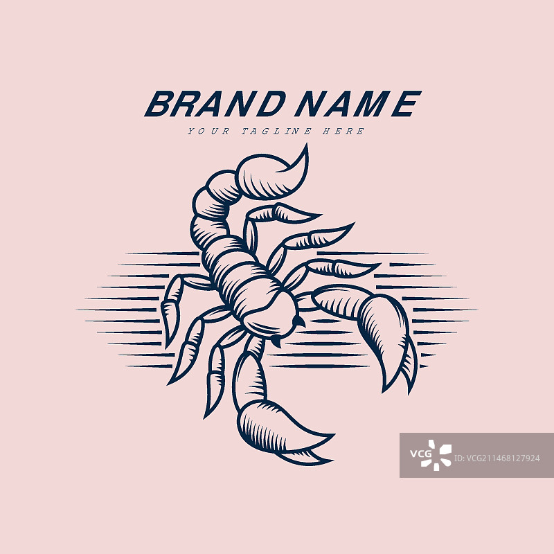 品牌蝎子标志模板图片素材