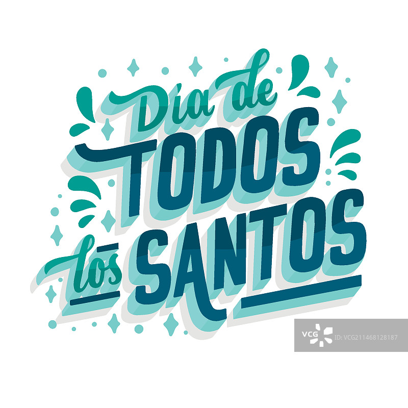 万圣节西班牙文化文字图片素材