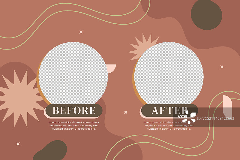 创意前后对比背景模板图片素材