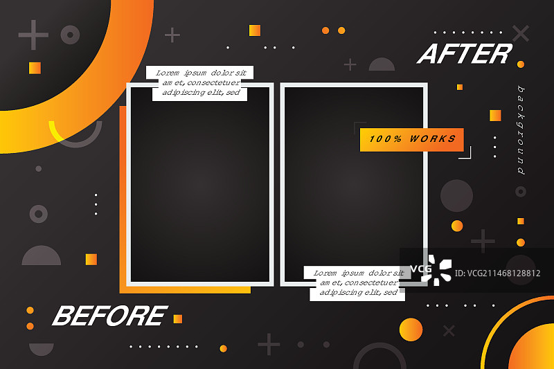 创意前后对比背景模板图片素材