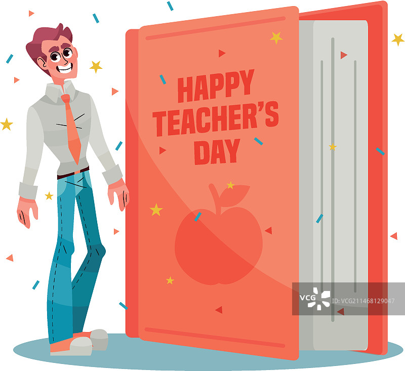 手绘教师节概念图片素材