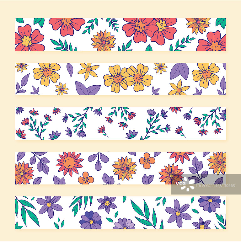 花朵图案设计模板图片素材