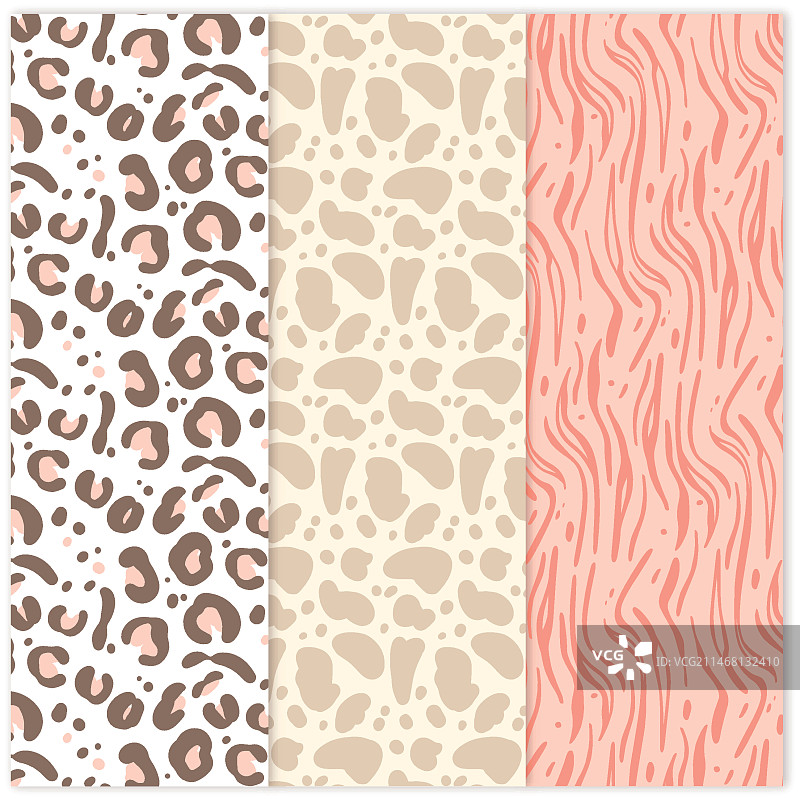 现代动物印花图案图片素材