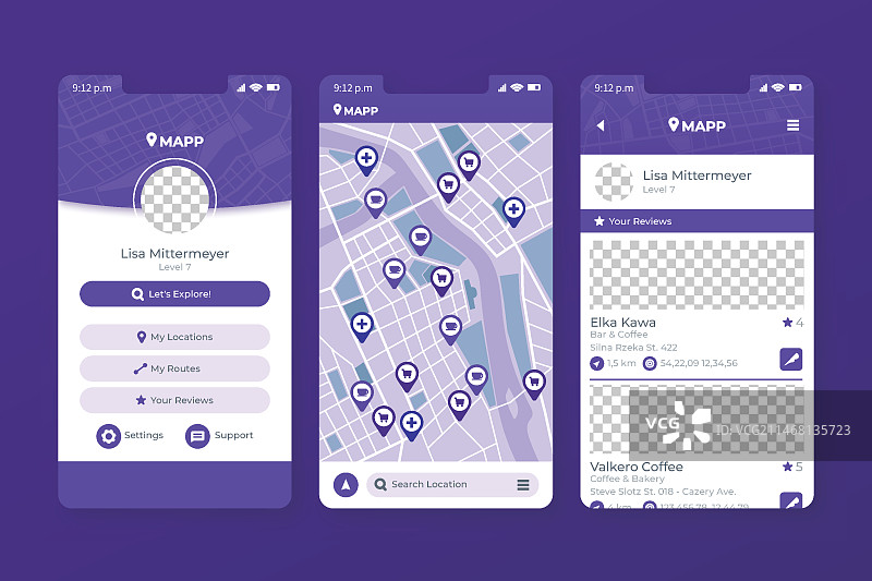 位置移动应用程序模板图片素材
