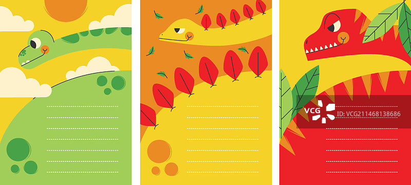 扁平风格儿童卡片插画图片素材