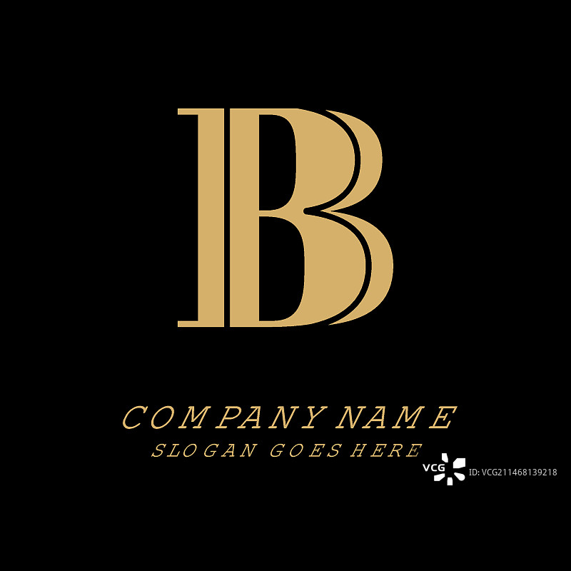 扁平风格BB标志模板图片素材