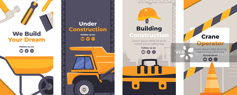 手绘建筑项目Instagram快拍图片素材