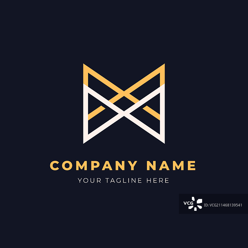 扁平风格MM标志模板图片素材