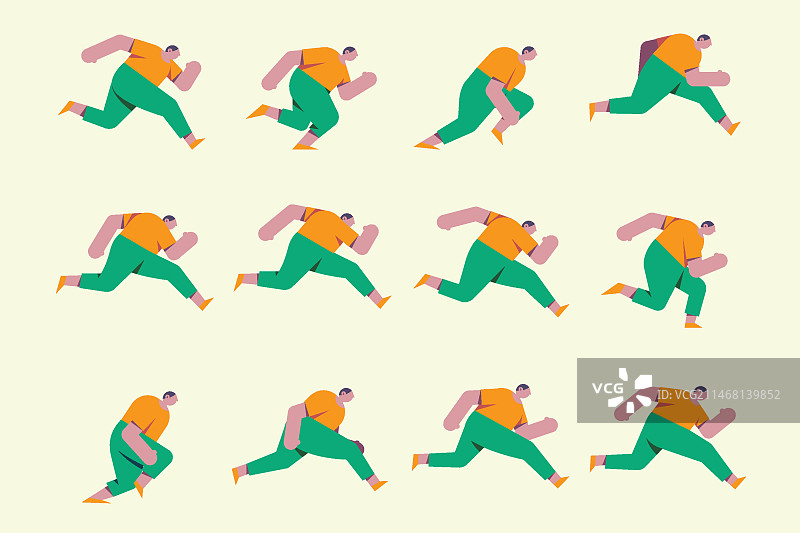 手绘动画帧元素合集图片素材