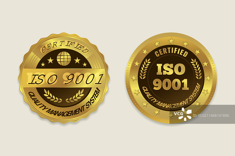 ISO认证徽章合集图片素材