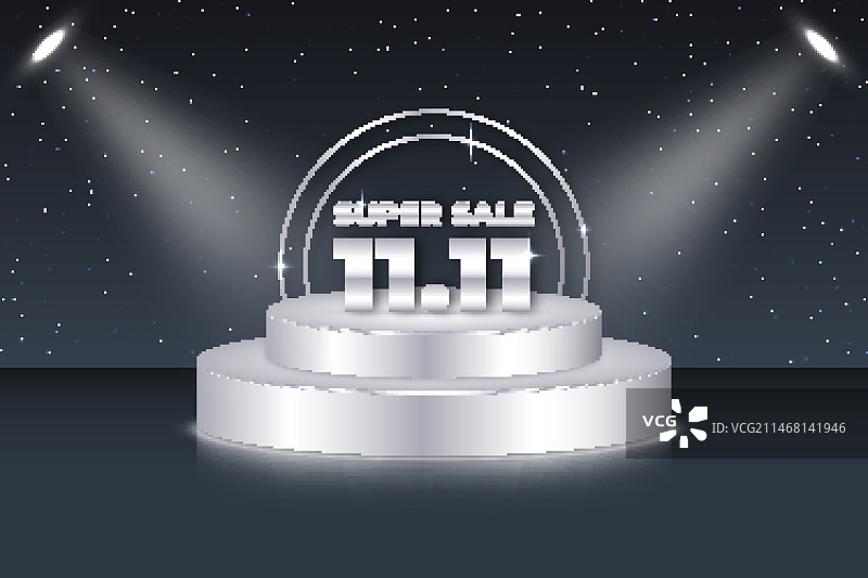 逼真的双十一图片素材