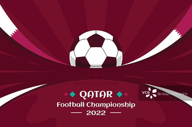 扁平风格世界足球锦标赛背景图片素材