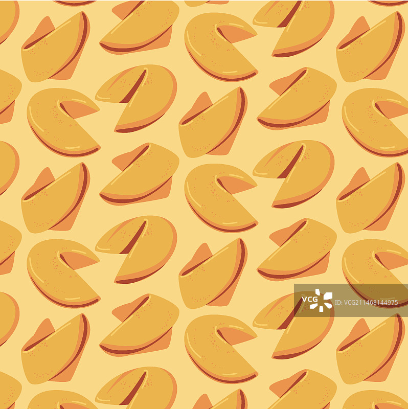 手绘幸运饼干图案图片素材