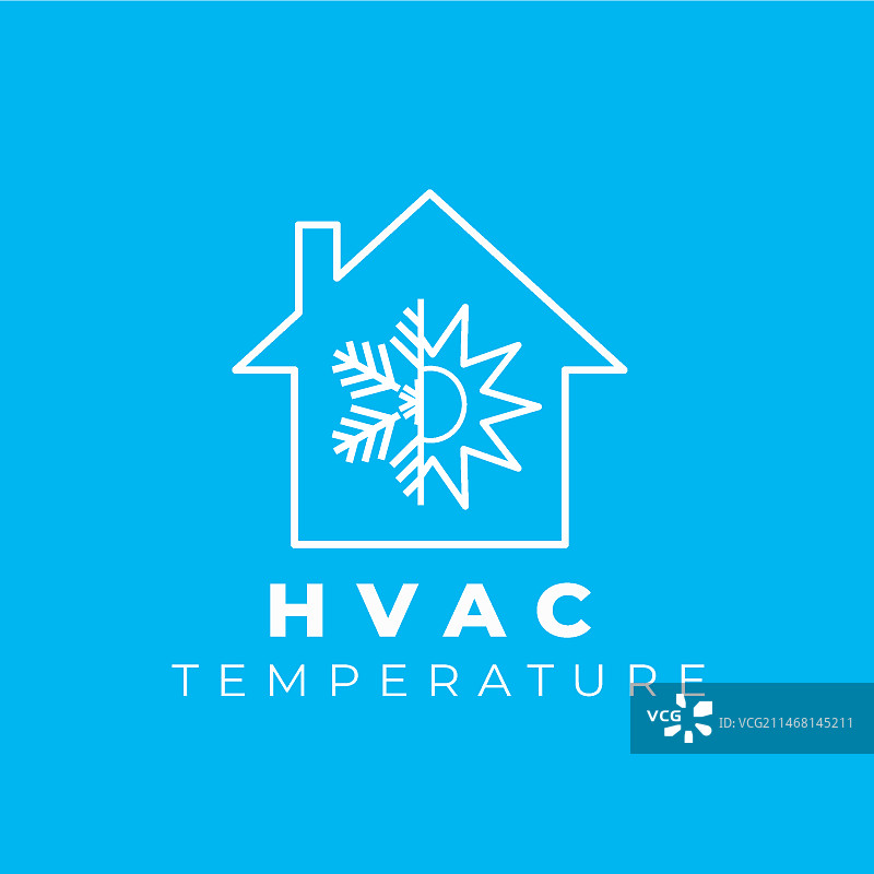 专业暖通空调Logo模板图片素材