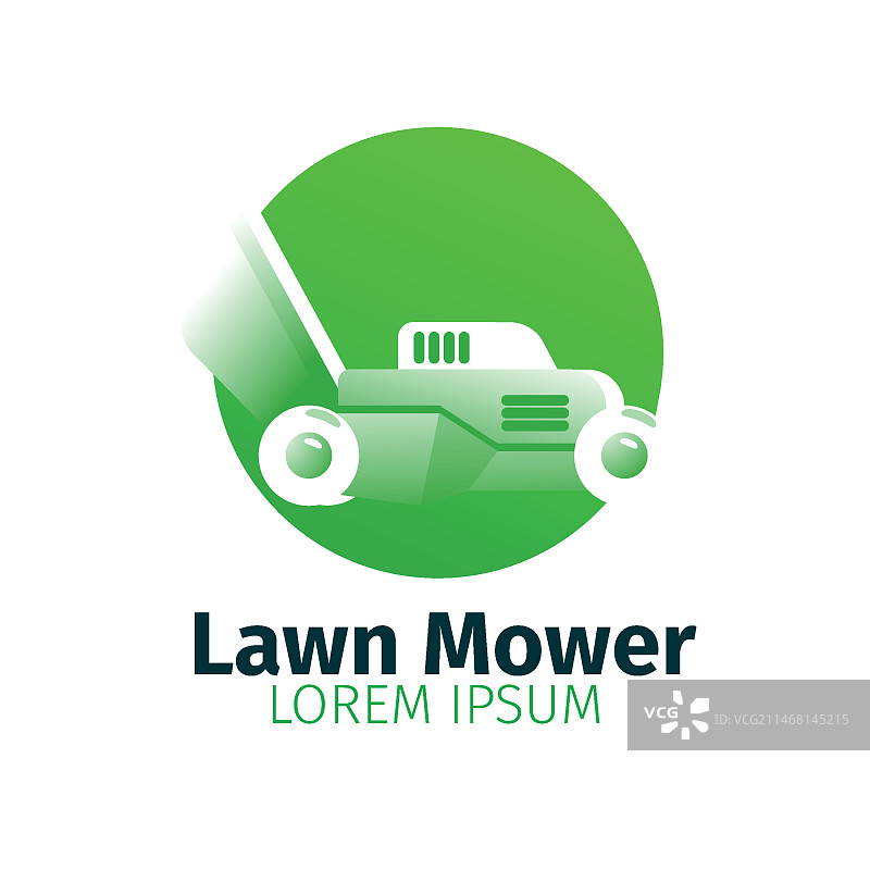 专业割草机logo模板图片素材