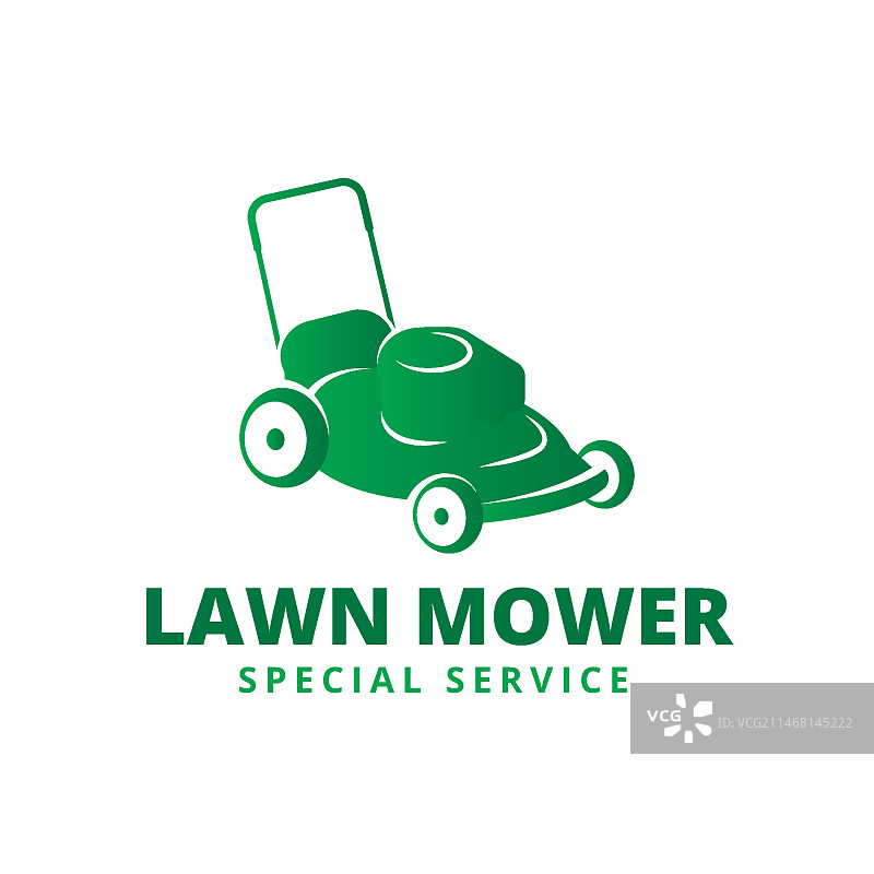 专业割草机logo模板图片素材