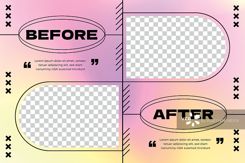 前后对比背景模板图片素材