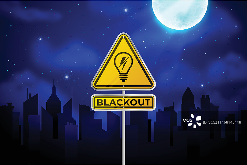 逼真停电元素背景图片素材