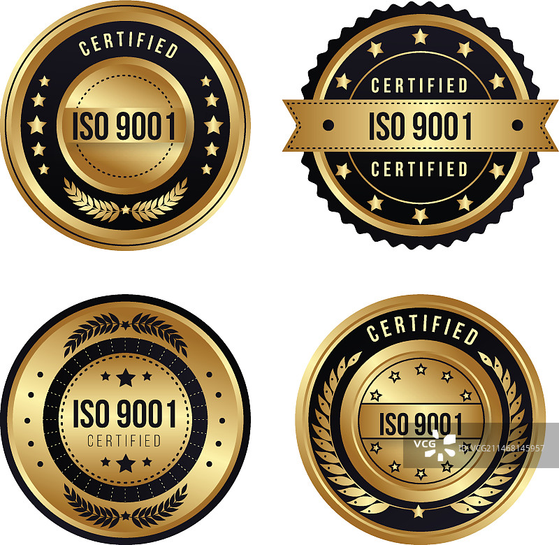 ISO认证徽章合集图片素材