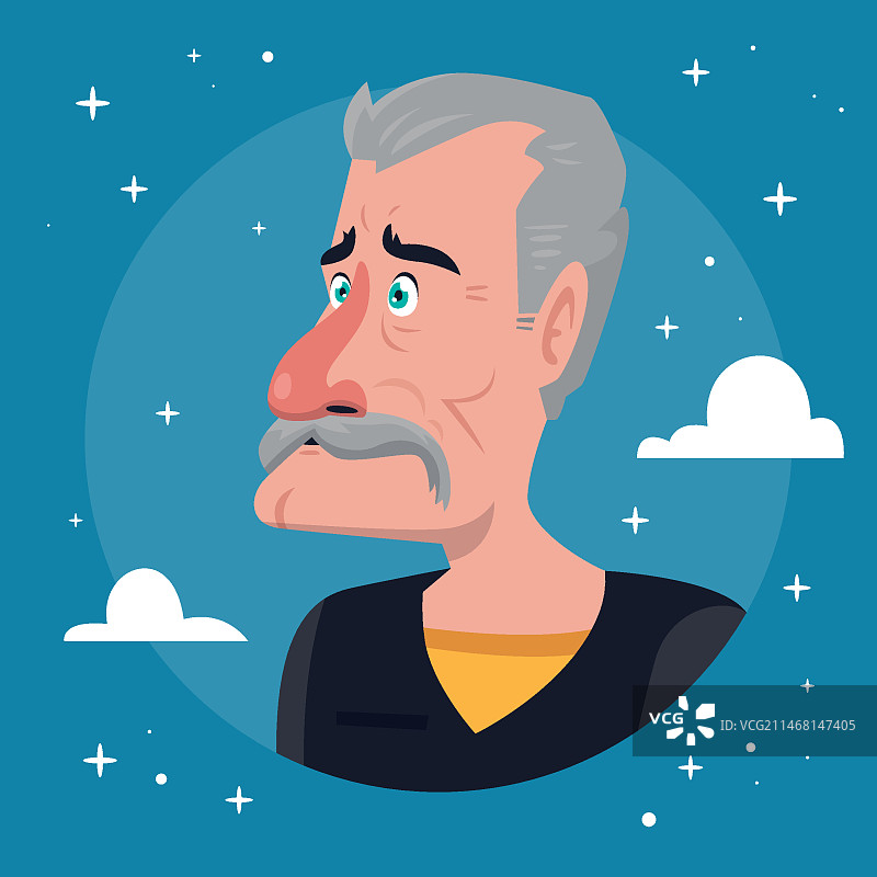 手绘漫画人物插画图片素材