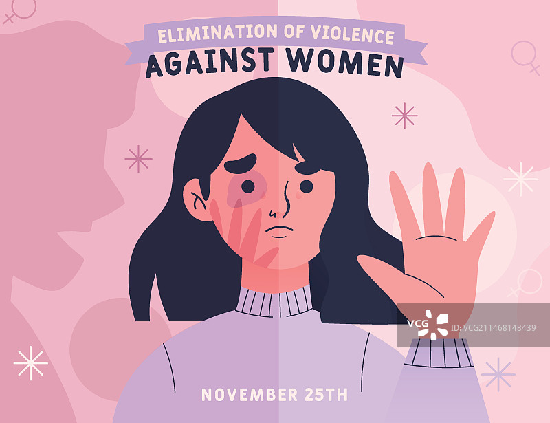 消除对妇女的暴力行为国际日图片素材