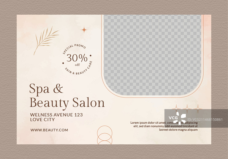 水彩SPA促销背景图片素材