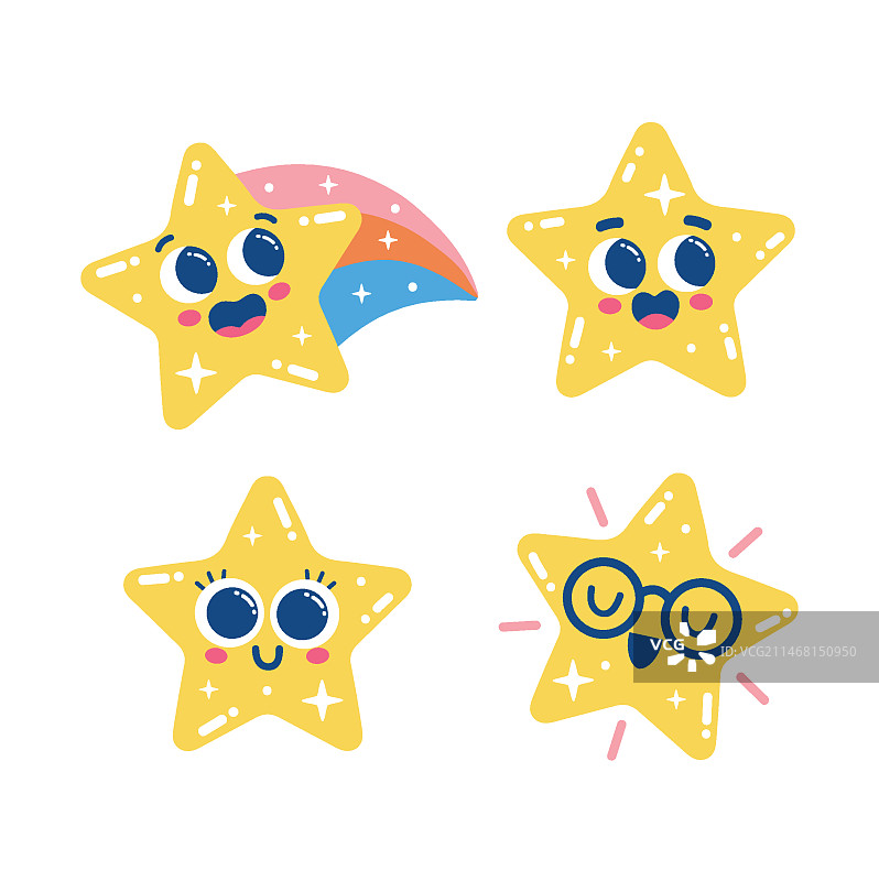 美丽的闪光星星图案图片素材