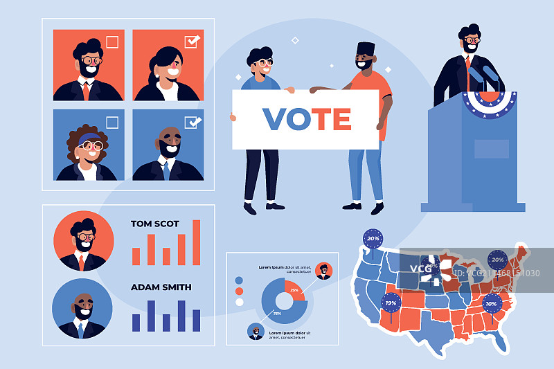 选举活动场景图片素材