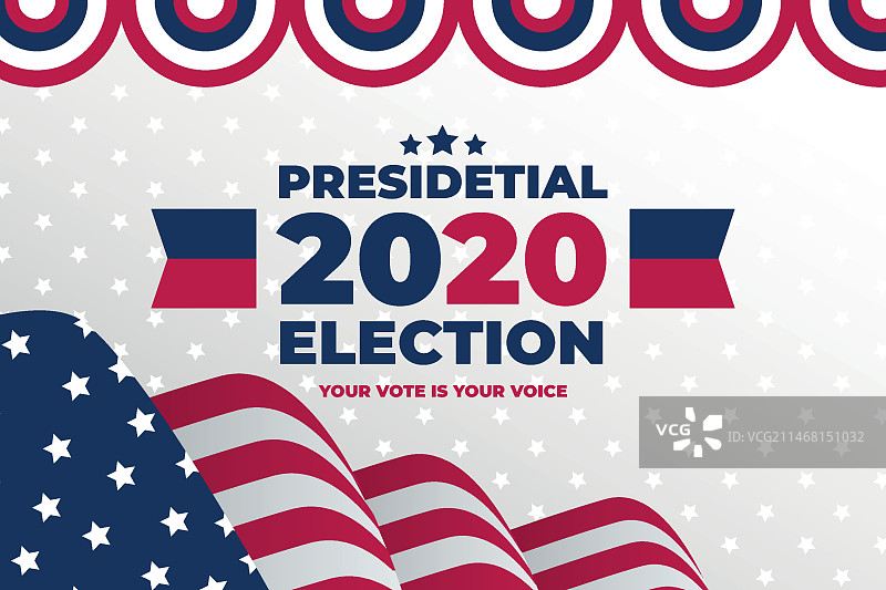 2020年美国总统选举背景图片素材