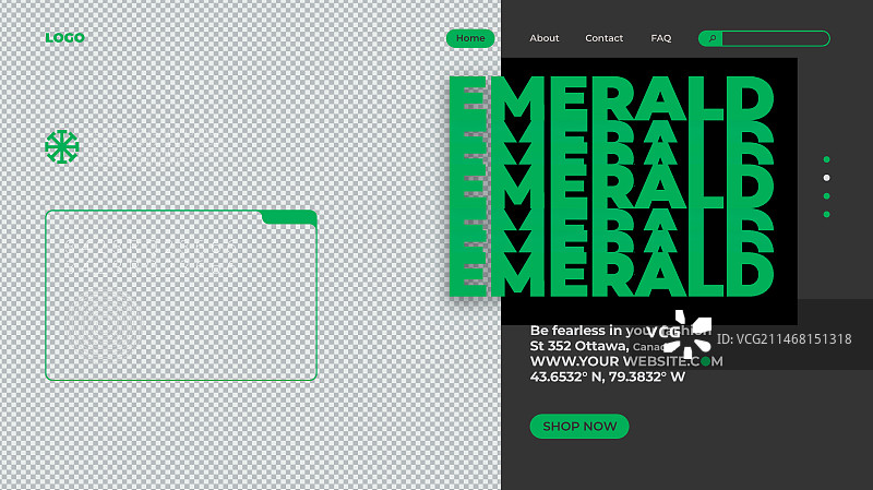 粗野主义模板设计图片素材