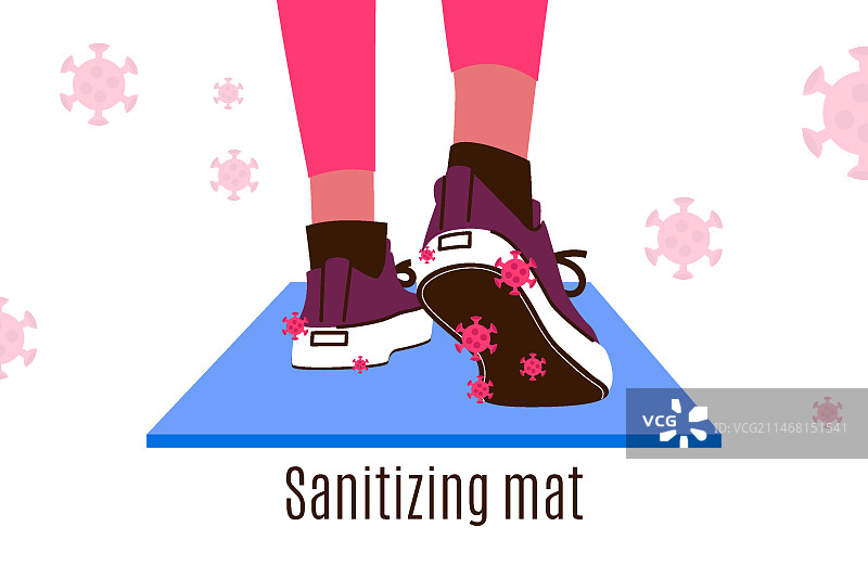 消毒垫插图图片素材