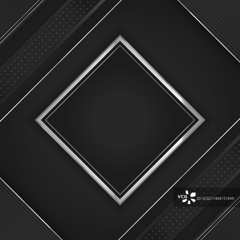 逼真银色边框模板图片素材