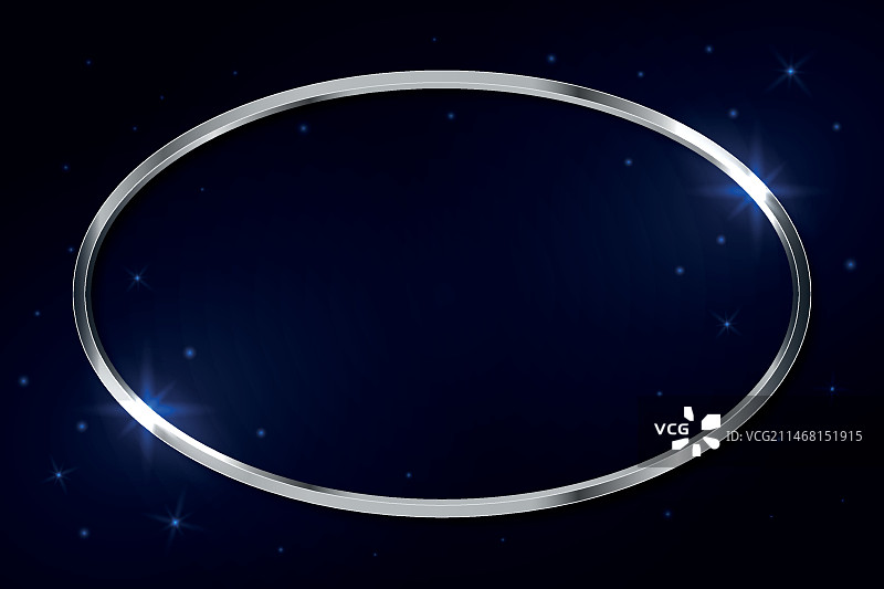 逼真银色边框模板图片素材