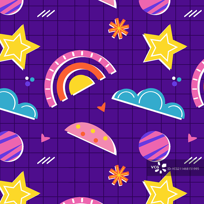 镂空拼贴图案插画图片素材