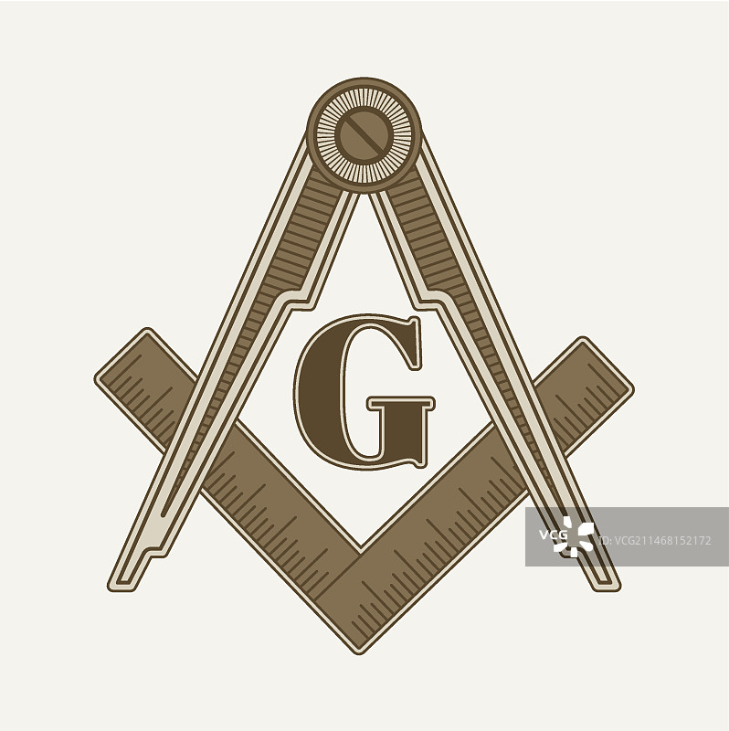 手绘扁平风格泥瓦匠标志模板图片素材