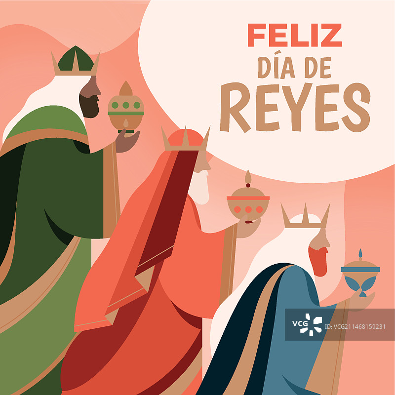 扁平风格主显节贺卡模板图片素材