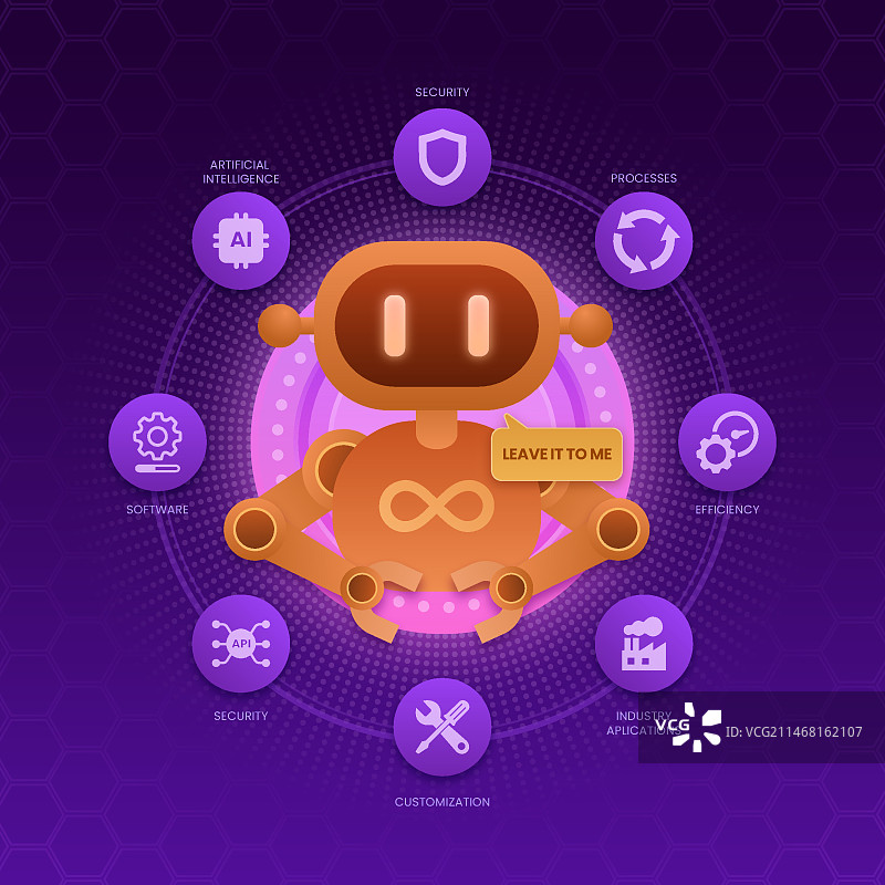 渐变RPA插画图片素材