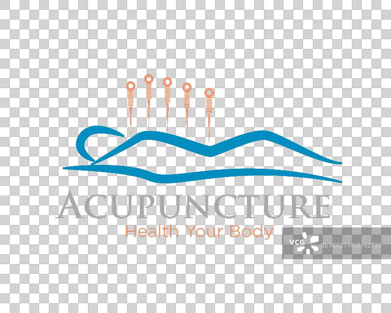 草药针灸SPA身体健康标志图片素材